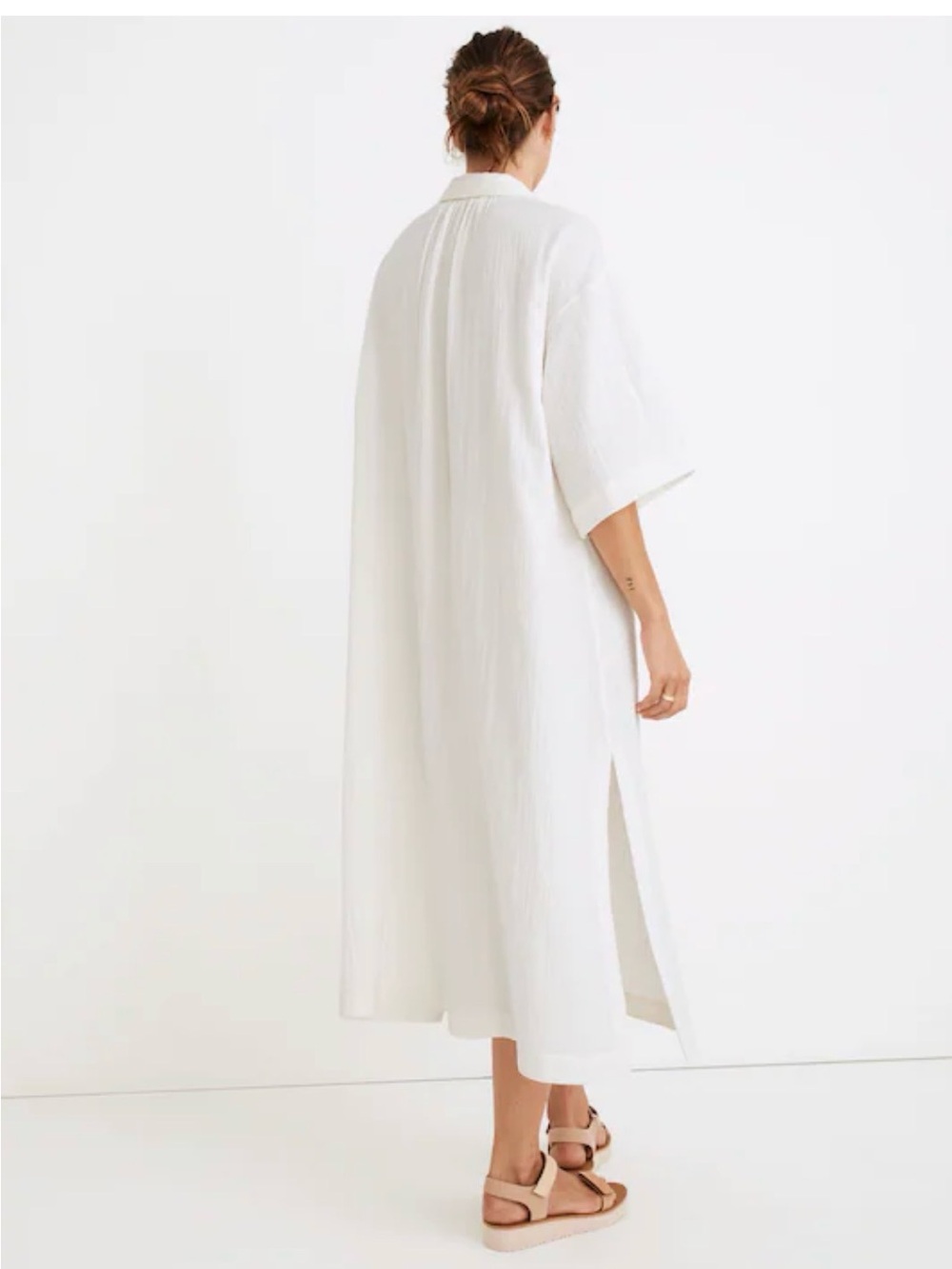 Madewell Lightestspun Cover-Up Maxi Shirtdress - Picture 3 of 9